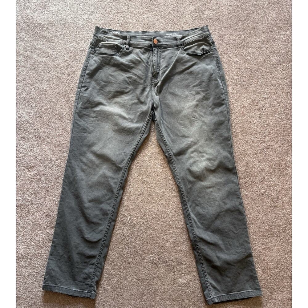 Mugsy Jeans Beans Men’s 40x32 Gray Denim Slim Fit Stretch Casual Pants FLX3NMG